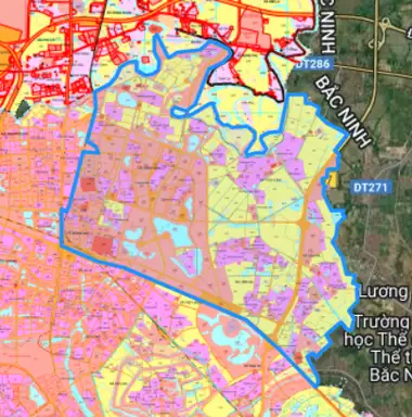 Bản đồ quy hoạch Xã Thư Lâm, Thành phố Hà Nội
