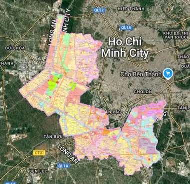 Bản đồ quy hoạch Huyện Bình Chánh, Hồ Chí Minh