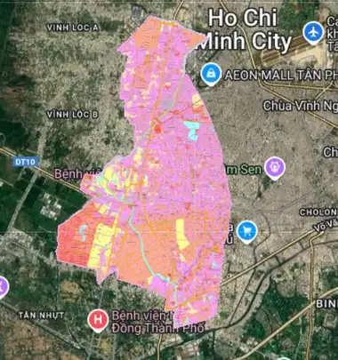 Bản đồ quy hoạch Quận Bình Tân, Hồ Chí Minh