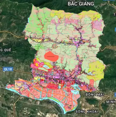 Bản đồ quy hoạch Thành phố Uông Bí, Quảng Ninh